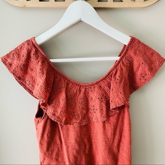 American Eagle Crop Tank Top Rust Sz XS - Picture 6 of 8